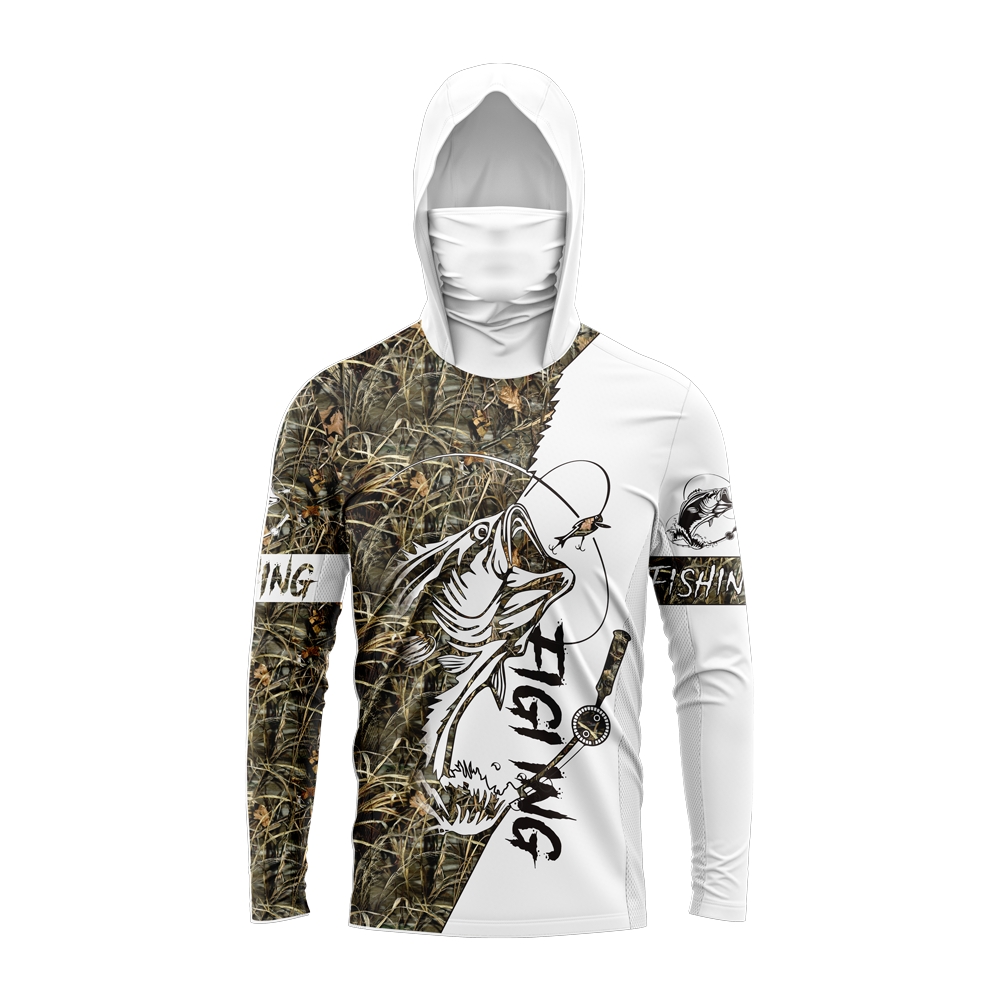Fishing Shirt Uv Protection - Kaos Pancing Pria MALFC dengan Hoodie,